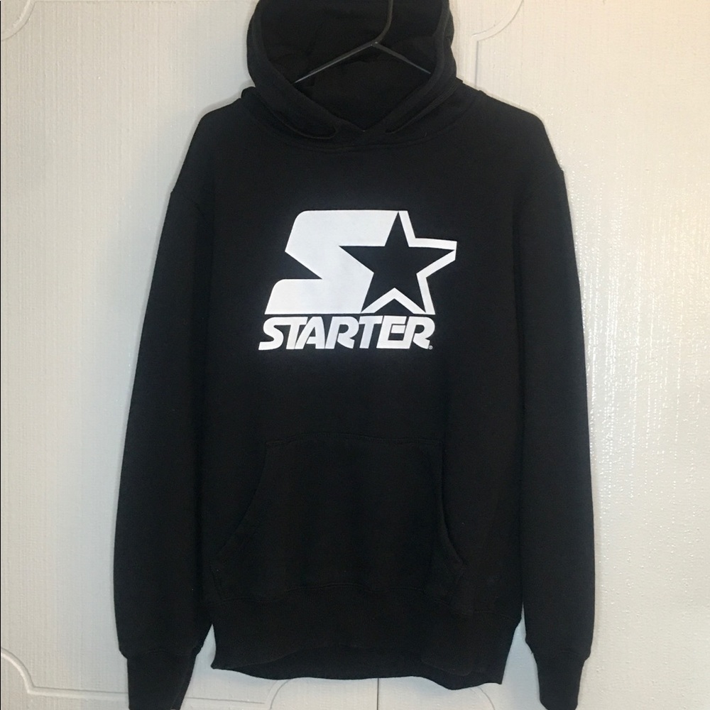 Starter Vintage hoodie large front logo and cuff M